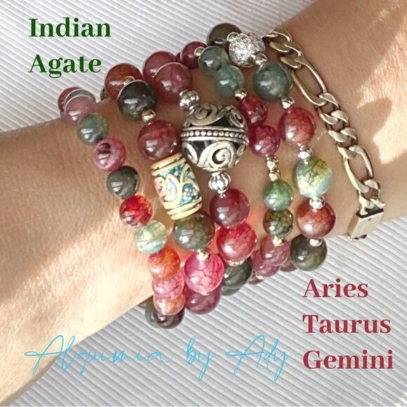 Montana agate ring/happy ring/protection for Aries - Picture 5 of 7